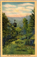 New Hampshire White Mountains Franconia Notch Cannon Mountain Tramway Approaching Valley Station Curteich - White Mountains