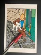 T1417 - Tintin Hergé Moulinsart N°42 - Tintin Et Milou Train - Illustrateur Bande Dessinée - Hergé