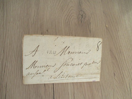 LETTRE France Précurseur XVII Griffe Noire Pau 05/10/1733 En Date D'écrit Pour Leutouse Leictouse Lectoure?? - 1701-1800: Vorläufer XVIII