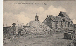 80 - Meaulte - Après La Grande Guerre Les Ruine De L'église - Meaulte