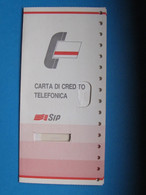 ITALIA 4014 C&C - FOLDER COMPLETO DI SK USI SPECIALI CARTA CREDITO BIANCA SIP - Special Uses