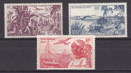 GUADELOUPE PA N°13*, 14*, 15* - Luftpost