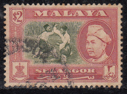 $2 SG126a. Selangor, Malaya Used 1957, Bersilat, Sport, Malaysia - Selangor