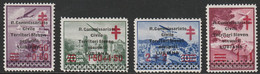 Lubiana, Ljubljana, 1941, TBC, Complete Set With Constant Flaw "Missing I In Sloveni", 0,50 And 2 Din MNH, Others Hinged - Lubiana