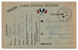 France Guerre 1939-1945 - Carte FM - WW II