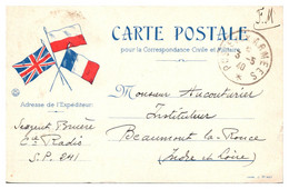 France Guerre 1939-1945 - Carte FM - Guerre De 1939-45