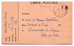 France Guerre 1939-1945 - Carte FM - Guerre De 1939-45