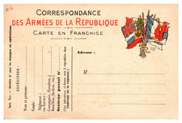 France Guerre 1914-1918 - Carte FM - Oorlog 1914-18