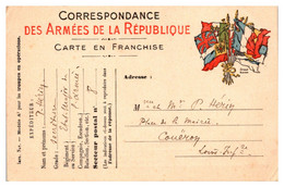 France Guerre 1914-1918 - Carte FM - Guerre De 1914-18