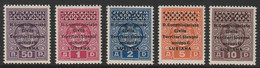 Lubiana, Ljubljana, 1941, Postage Due, R. Comm. Overprint, Complete Set, MNH, Very Good Quality, Certificate Ercegović - Lubiana