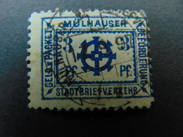 N°. 9 Oblitéré (catalogue De L'ASPAL) Des Postes Locales De Mulhouse - Used Stamps