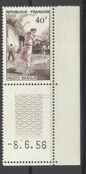 France  N° 1073 Pelote Basque   Coin De Feuille Daté Du  08/06/1956  Neuf    * *  B/TB       Voir Scans      Soldé ! ! ! - Base-Ball