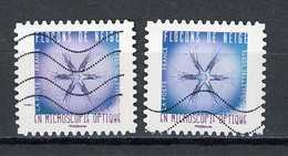 FRANCE - AUTOADHÉSIF - FLOCON -  N° Yvert 1631 Obli. 2 TEINTES - Used Stamps