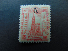 Très Beau N°. 60* (catalogue De L'ASPAL) Des Postes Locales De Strasbourg - Unused Stamps