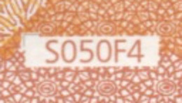 50 EURO ITALY  LAGARDE S050 SB  Ch  "99"  UNC - 50 Euro