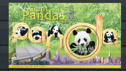 Hong Kong - Block Nr. 62 - "Ankunft Zweier Riesenpandas Im Zoo Von Hong Kong" ** / MNH (aus Dem Jahr 1999) - Blocks & Kleinbögen