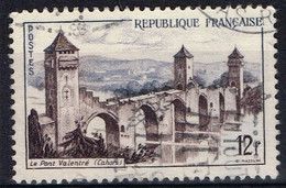 FR VAR 65 - FRANCE N° 1039 Obl. Cahors Le Pont Valentré Variété Cadre Interrompu - Usados