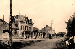 Le Busseau * école Des Filles Et Route De Niort à Bressuire * Rails Ligne Chemin De Fer Deux Sèvres - Otros & Sin Clasificación