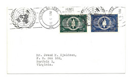 United Nations - Peace - 1956 - New York 001 - Lettres & Documents