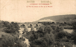 N°102302 -cpa Le Pont Du Chemin De Fer Sur La Moselle -Liverdun- - Ouvrages D'Art