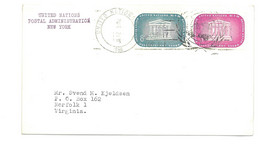 United Nations - Postal Administration - 1956 - New York 015 - Lettres & Documents