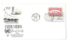 United Nations - First Day Of Issue - 1959 - New York 027 - Briefe U. Dokumente