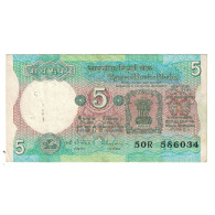 Billet, Inde, 5 Rupees, KM:80f, TTB - Inde