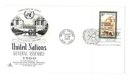 United Nations - First Day Of Issue - 1960 - New York 036 - Briefe U. Dokumente
