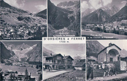 D'Orsières à Ferret VS, Prayon, Praz De Fort Et Ferret, 5 Vues (4367) - Orsières