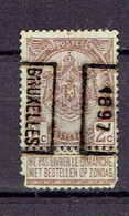 Préo - Voorafgestempelde Zegels 116B - Bruxelles 1897 Timbre 55 - Roller Precancels 1894-99