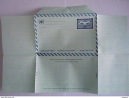 UN UNO United Nations New York Aerogramme Stationery Entier Postal Air Letter 11c Bird Mint - Luchtpost