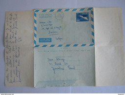 Israel Aerogramme Stationery Entier Postal 1961 0.20 Jerusalem To Anvers Belgium - Aéreo