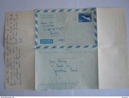 Israel Aerogramme Stationery Entier Postal 1961 0.20 Jerusalem To Anvers Belgium - Poste Aérienne