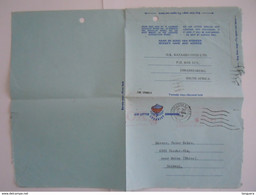 South Africa Afrique Du Sud Aerogramme Air Letter 1968 O.K. Bazaars Johannesburg To Nieder-Olm Germany - Airmail