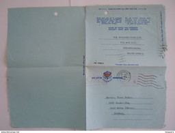 South Africa Afrique Du Sud Aerogramme Air Letter 1968 O.K. Bazaars Johannesburg To Nieder-Olm Germany - Luchtpost