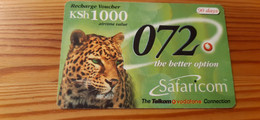 Prepaid Phonecard Kenya, Safaricom - Cheetah - Kenya