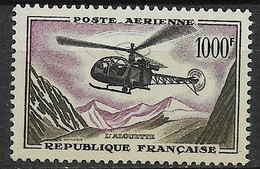 FRANCE. PA 37. Alouette 1000Fr. Olive, Lilas Et Noir. Neuf  Sans Charnière. (MNH) Beau Centrage - 1927-1959 Nuevos