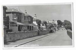 Real Photo Postcard, Isle Of Wight, Sandown, Lake, The Cottage On The Cliff, Road, Street, House. - Sandown