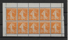 France N°158b - Bloc De 5 Paires Verticales De Carnet - Neuf ** Sans Charnière - TB - Unused Stamps