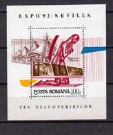ROMÉNIA 1992- MNH  (EXPO'92) - RMN0149 - 1992 – Sevilla (España)