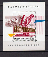 ROMÉNIA 1992- MNH  (EXPO'92) - RMN0149 - 1992 – Sevilla (Spanje)