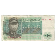 Billet, Birmanie, 1 Kyat, Undated (1972), KM:56, TTB - Sri Lanka