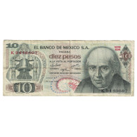 Billet, Mexique, 10 Pesos, 1975, 1975-05-15, KM:63h, TB+ - Mexique