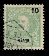 ! ! Zambezia - 1898 D. Carlos 10 R - Af. 16 - Used - Zambèze