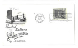 United Nations - First Day Of Issue - 1960 - New York 042 - Covers & Documents