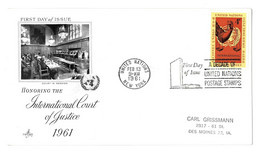 United Nations - First Day Of Issue - 1961 - New York 044 - Briefe U. Dokumente