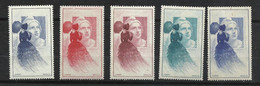 France 5  Vignettes   Marianne De Mazelin Exposition Citex  1949   Neufs **/ *   B/ TB    Voir Scans    Soldé ! ! ! - Briefmarkenmessen