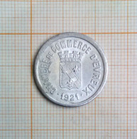 10 Centimes Chambre De Commerce D'Evreux 1921 1/6 - Monétaires / De Nécessité