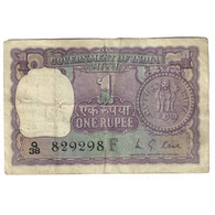 Billet, Inde, 1 Rupee, 1974, KM:77n, TB - India