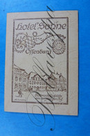 Offenburg - Propr. Besitser  Karl Schimph Hotel Sonne - Petite Livre 16 Pages.- - Manifesti